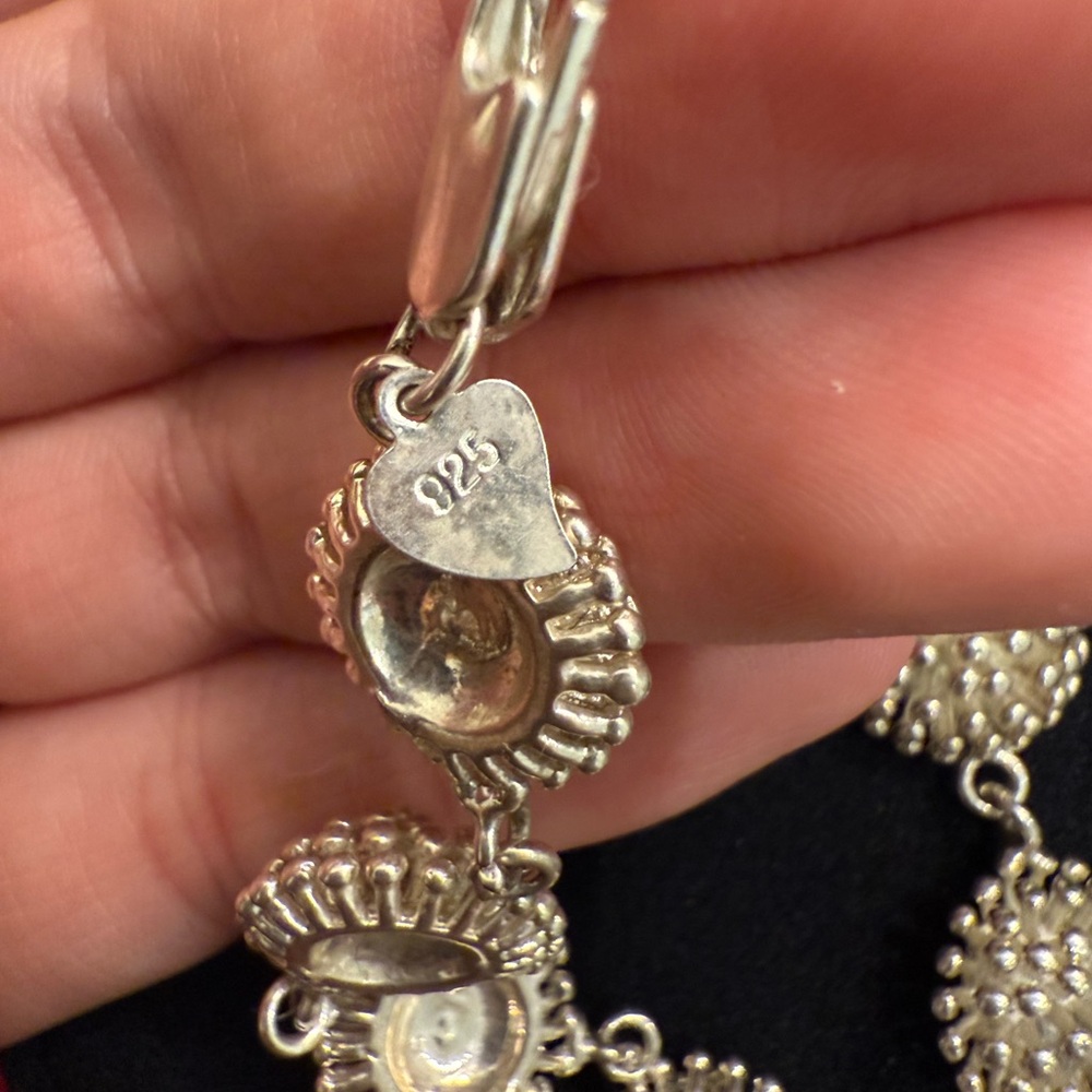 Flower Sub Burst Bracelet Silver 925 - Picture 2 of 2